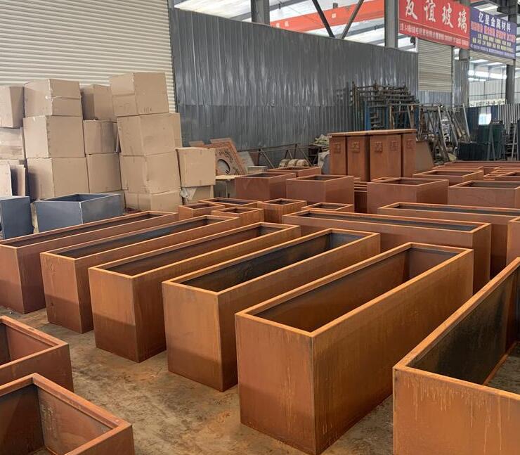 普兰耐候钢板花箱