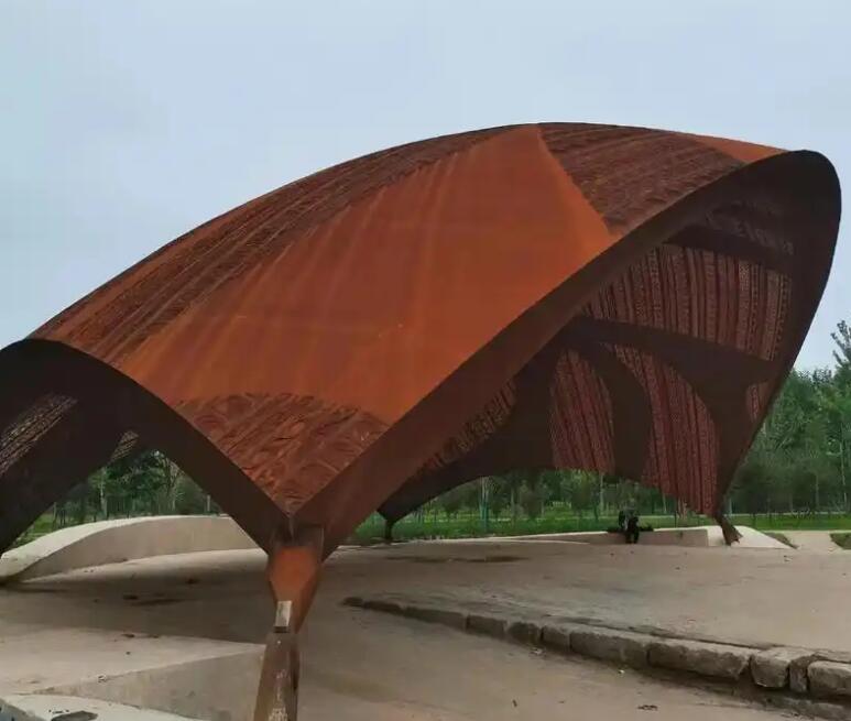 普兰耐候钢幕墙案例